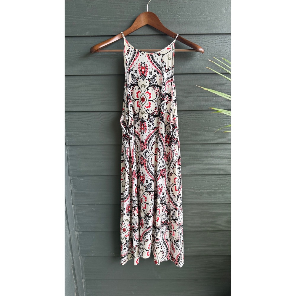 Cato 100% Rayon Medallion Print Swing Midi Dress Women 18W 20W Boho - Picture 4 of 11